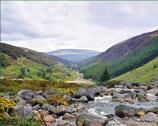 The Wicklow Gallery. Waterfall over the old gold mine at Glendalough - Co. Wicklow