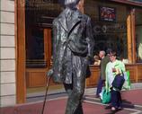 The Dublin Gallery. Monument of James Joyce at North Earls Street - Dublin City