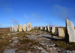 The Mayo Gallery. Deirbhle's Twist, a megalithic style sculpture, Blacksod on Belmullet