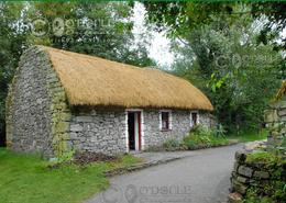 The Clare Gallery. Traditional Irish Cottage at Bunratty Heritage Park - Co. Clare