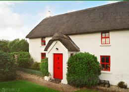 The Donegal Gallery. Thatched Cottage at Fanad Head  Co Donegal