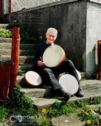 Dancing Fingers - Irish Traditional Music. Bodhran maker Sony Davies, made many appearences on RTE National TV - from Killavil, Co. Sligo 1996 