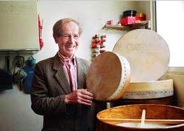 Irish photography. Artisans. Imagination To Creation. Making Ireland's Finest Bodhrans by hand - Charlie Byrne from Thurles,  Co. Offaly