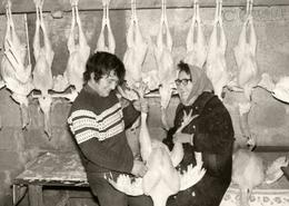 Irish Fine Art - Black & White. Turkey Plucking Time  - Rathdrum, Co. Wicklow 1977