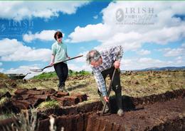 Ancient World - An Irish Heritage. The Turf Cutters - Oughterard, Co. Galway 1996