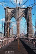 USA photography. Heart Beat Of The World.  New York City. The Brooklyn Bridge - Brooklyn Side.