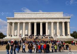USA photography. Washington DC. The District. The Abraham Lincoln Memorial 
