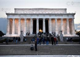 USA photography. Washington DC. The District. The Lincoln Memorial Monument  