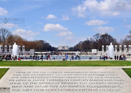USA photography. Washington DC. The District. World War II Memorial on the Washington Mall 