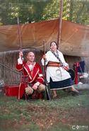 USA photography. Spirit Of The Dance. Native Americans Today. Native American Scholar & Historian Ken Hamilton with Odawa Elder Joyce Ellis