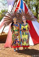 Spirit Of The Dance - Native Americans Today. Aztec Dance Performers at The American Indian Arts Festival 2003