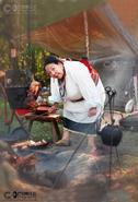 Spirit Of The Dance - Native Americans Today. Native Elder and Educater Joyce Ellis Demonstrates Traditional Odawa Tribal Cooking