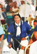 Spirit Of The Dance - Native Americans Today. Native Drummer at the The Red Hawk Indian Pow Wow  2000