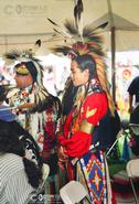 Spirit Of The Dance - Native Americans Today. Native Dancers Waiting to Enter The Pow Wow Arena 2000