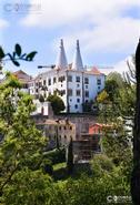 Irish photography. Historic Europe. Palace National of Sintra in the Hills over Lisbon - Portugal