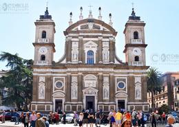 Irish photography. Historic Europe. The Cathedral of San Pietro in the Center of the Old Town of Frascati (Near Rome) - Italy