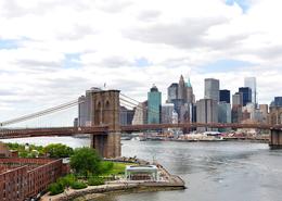 Irish photography. Panorama World. World Trade Center & The Brooklyn Bridge - NYC