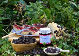 Traditional Irish Cottage Food. Homemade Irish Blackberry Jam