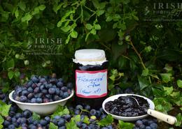 Traditional Irish Cottage Food. Homemade Fraughan Jam (Frauchán-Irish) (Wild Bilberries)