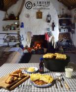 Traditional Irish Cottage Food. Irish Cottage Pie (sometimes called a Shepherd’s Pie)